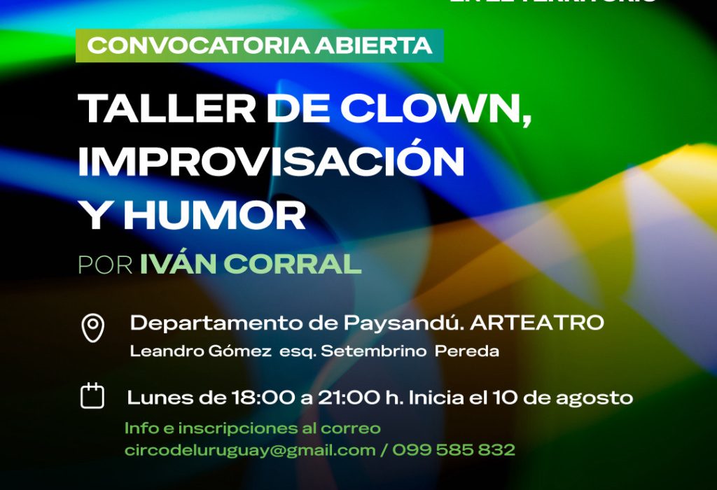Abren las inscripciones a los Talleres de Formación Artística Profesional en Territorio