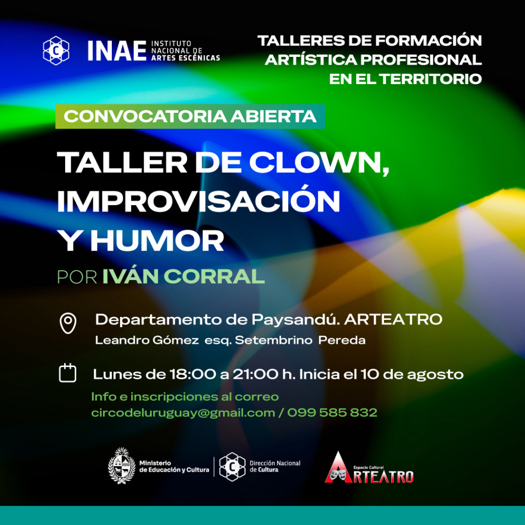Abren las inscripciones a los Talleres de Formación Artística Profesional en Territorio